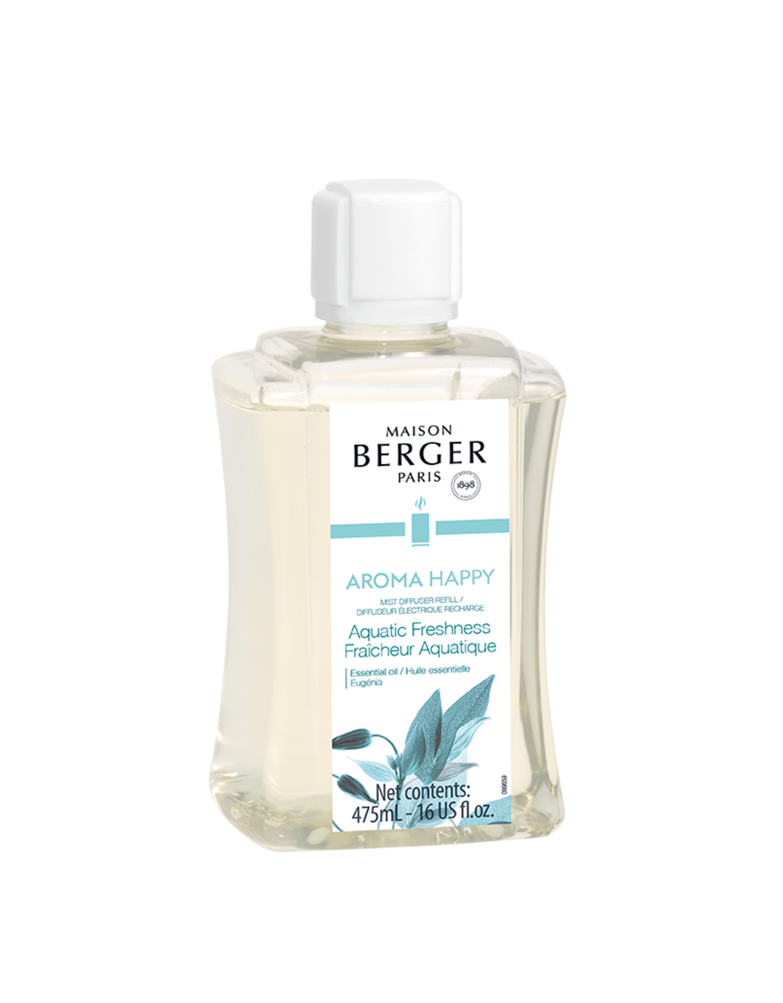 Maison Berger Mist Diffuser Fragrance 475ml Refill Aroma Happy Aquatic Freshness