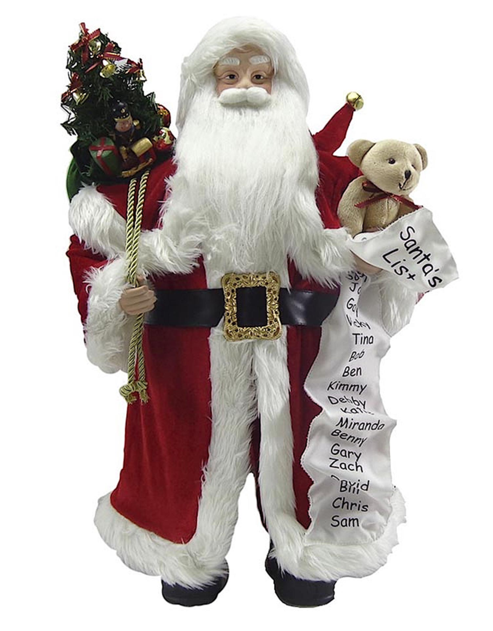 Darice Large Santa With List Figurine Christmas Decoration 24x13 Inch