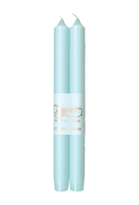 Caspari Crown Candles Tapers 10 inch 2pk Aqua
