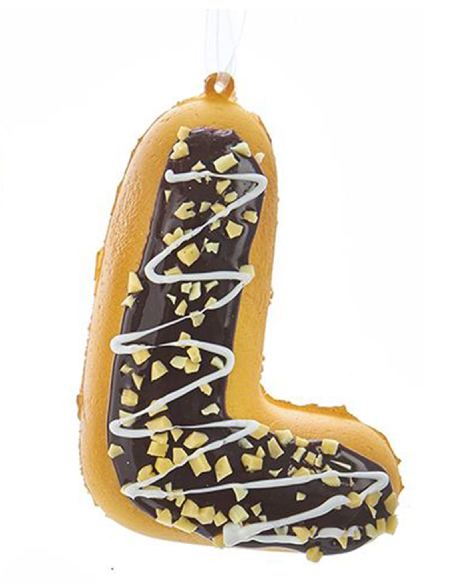 Kurt Adler Squeezable Donut Letter Ornament Initial L