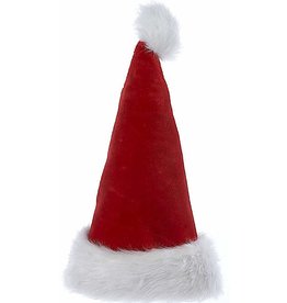 Kurt Adler Christmas Santa Hats Red And White Fur Cuff W Pom-Pom
