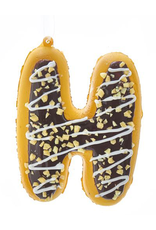 Kurt Adler Squeezable Donut Letter Ornament Initial H