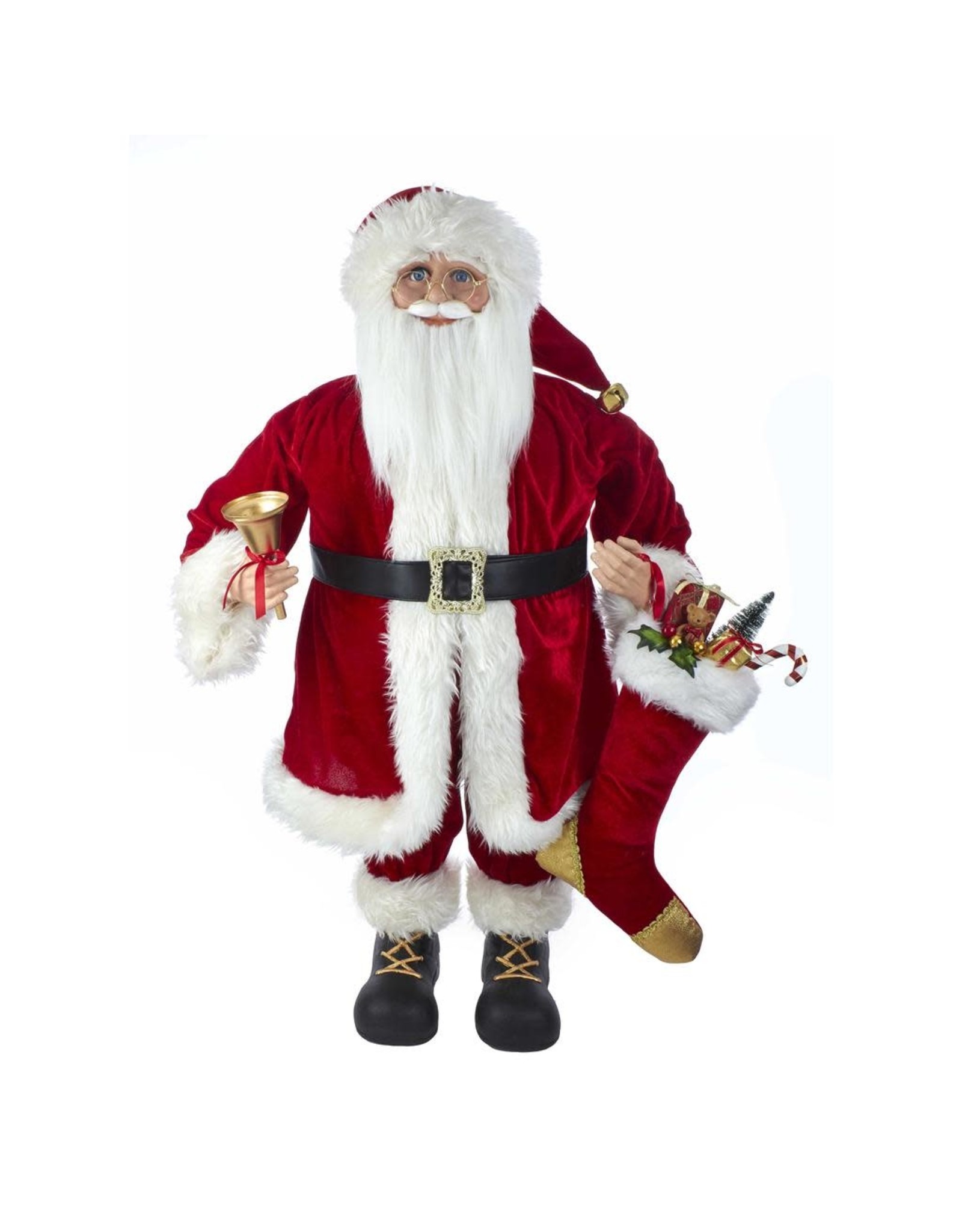 Kurt Adler Large Santas KSA Kringles Red Standing Santa 36 Inch