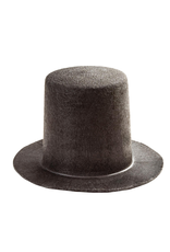 Darice Christmas Black Stovepipe Felt Top Hat  5.75x5.5x3.37 Inch