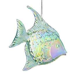 Kurt Adler Iridescent Acrylic Angel Fish Ornament - G