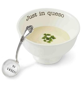 Mud Pie Just In Queso Dip Set With So Cheesy Stamped Ladle
