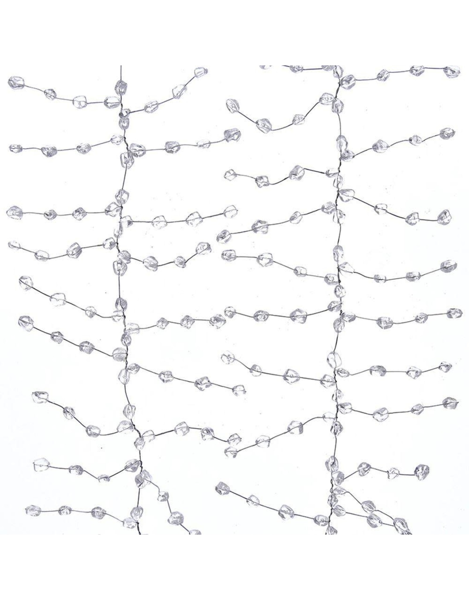Kurt Adler Ice Wire Clear Acrylic Garland 6 Foot Strand