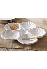 Mud Pie Shell And Starfish Sectional Platter Set With Spreader
