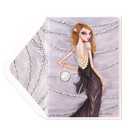 PAPYRUS® Birthday Card Pearl Fashion Dress Bella Pilar