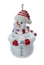 Kurt Adler Hershey Snowman Ornament W Hershey Kiss