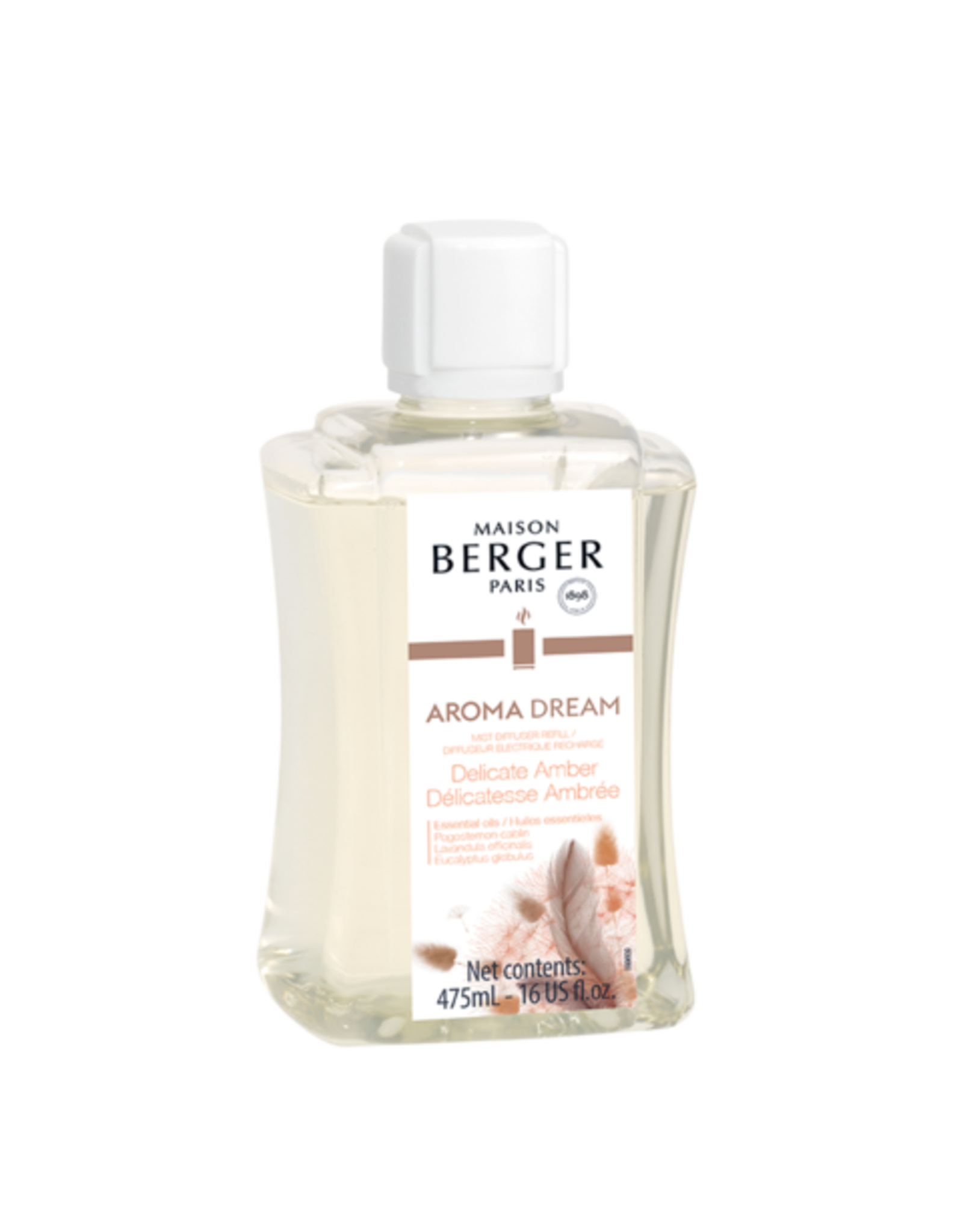 Maison Berger Mist Diffuser Fragrance 475ml Refill Aroma Dream Delicate Amber