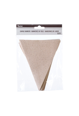 Darice Canvas Pennant Banners 4.75x6 Inch 12 Pack Natural
