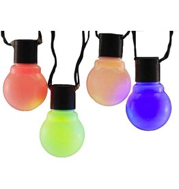 Kurt Adler Mulit-Color LED 10 Light String Set Vintage Style Old Time Party Lights