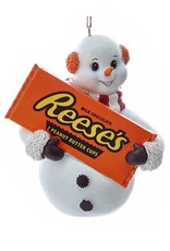Kurt Adler Hershey Snowman Ornament W Reeses Peanut Butter Cups