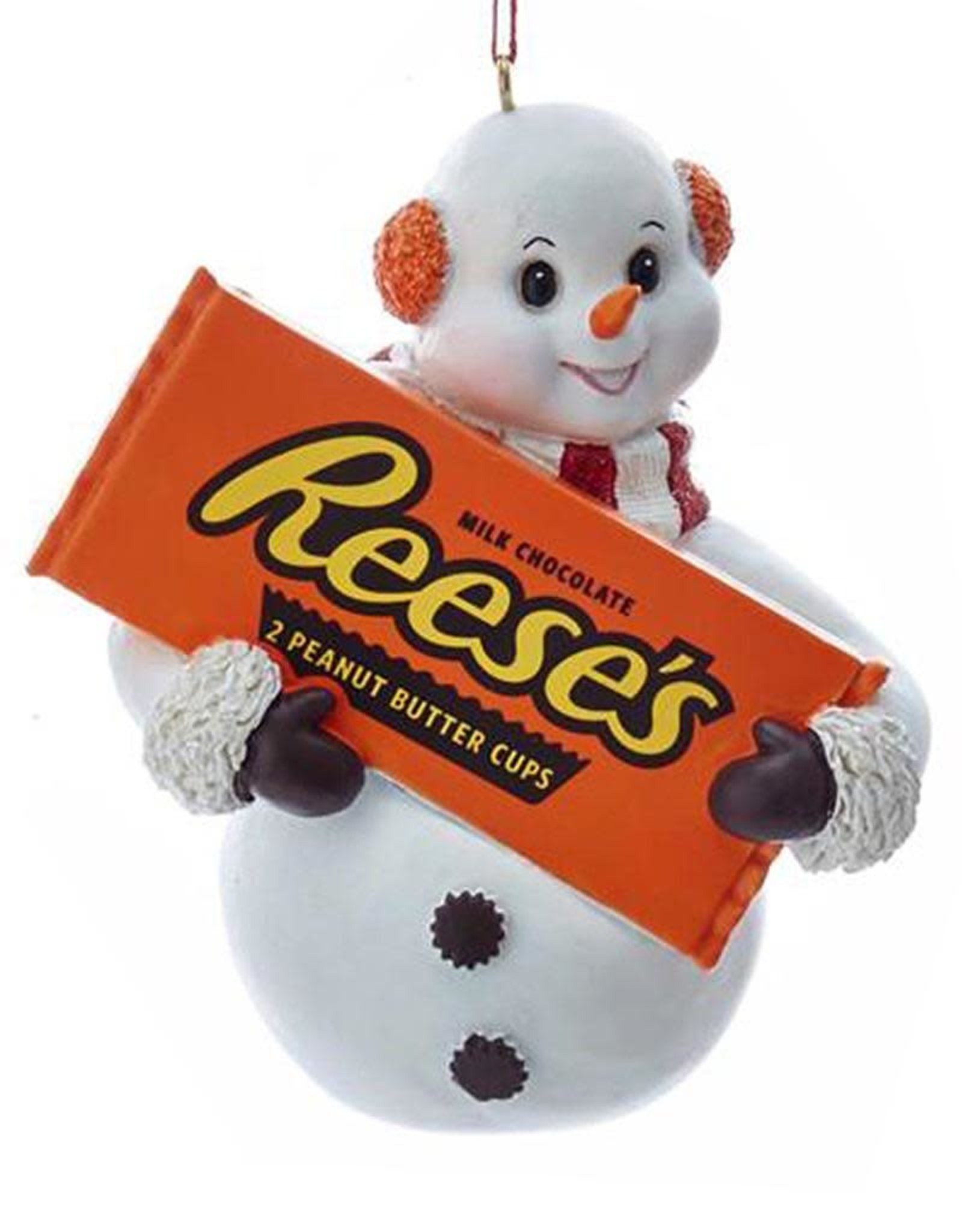 Kurt Adler Hershey Snowman Ornament W Reeses Peanut Butter Cups