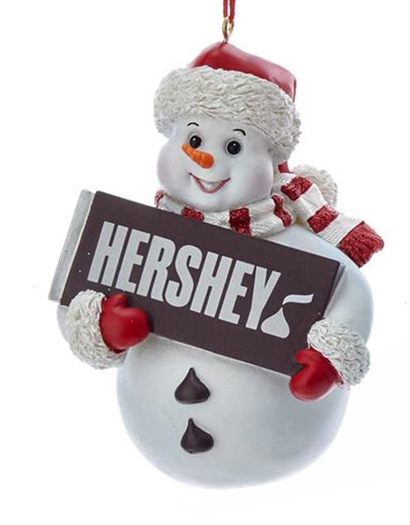 Kurt Adler Hershey's™ Snowman Ornament W Hershey's™ Candy Bar