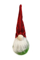 Darice Christmas Gnomes Ornament 7.87H Red Hat On Green Body