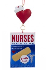 Kurt Adler Nurses Make It Better Bandage Box Christmas Ornament
