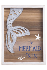Darice The Mermaid Is In Wood And Metal Wall Plaque 15x12 Inch