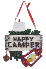 Kurt Adler Happy Camper Sign Christmas Ornament Campers Camping