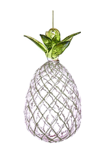 Kurt Adler Glass Pineapple Ornament - Faint Light Lilac