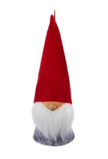 Kurt Adler Gnomes Wood and Felt Dwarf Gnome Ornament 5 inch w Red Hat