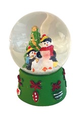 Kurt Adler Mini Christmas Snow Globe Penguins And Christmas Tree