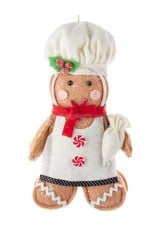 Kurt Adler Gingerbread Boy Cookie 7.5 Inch Doll Christmas Ornament