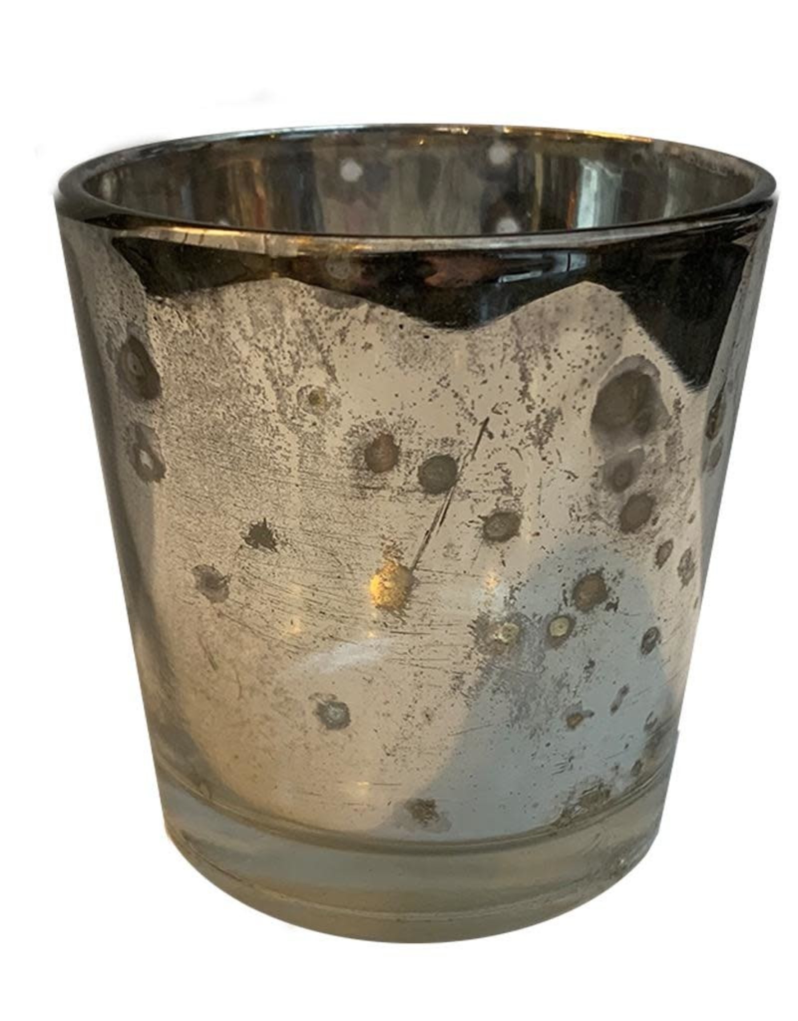 Mud Pie Mercury Glass Votive 2Dia x 2.25H