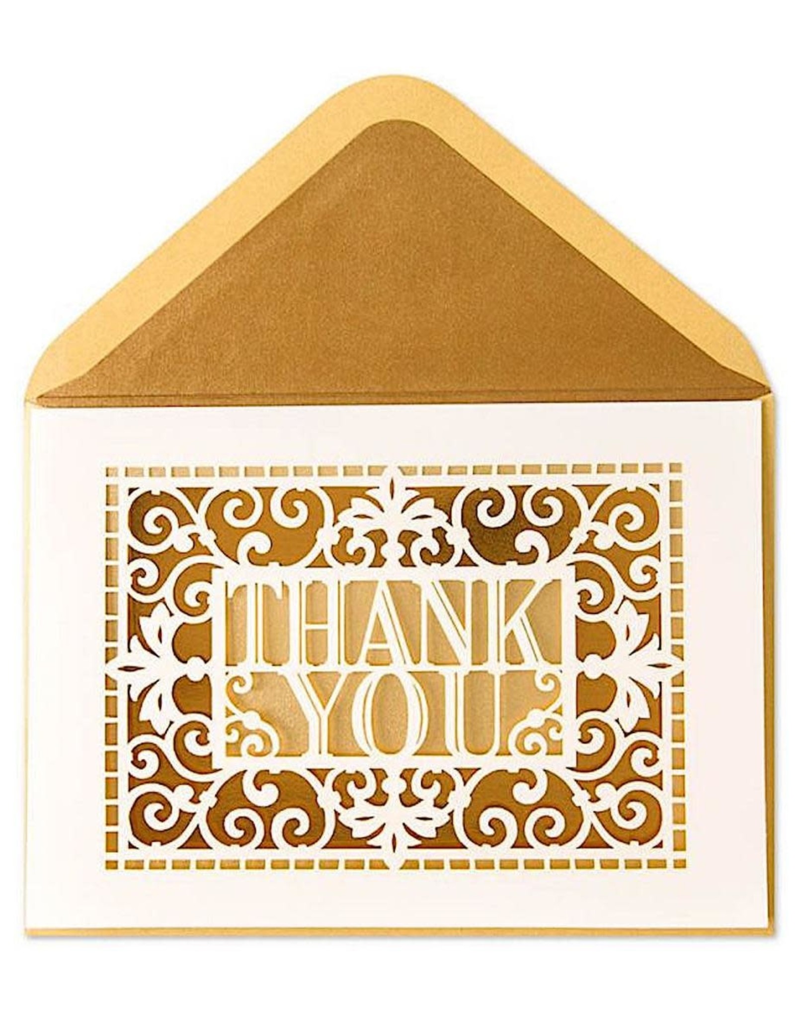 Details about   Papyrus Floral Laser Cut Wood THANKS Thank You Greeting Card SEALED 