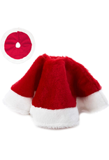 Kurt Adler Miniature Christmas Tree Skirt 15” Plush Red And White