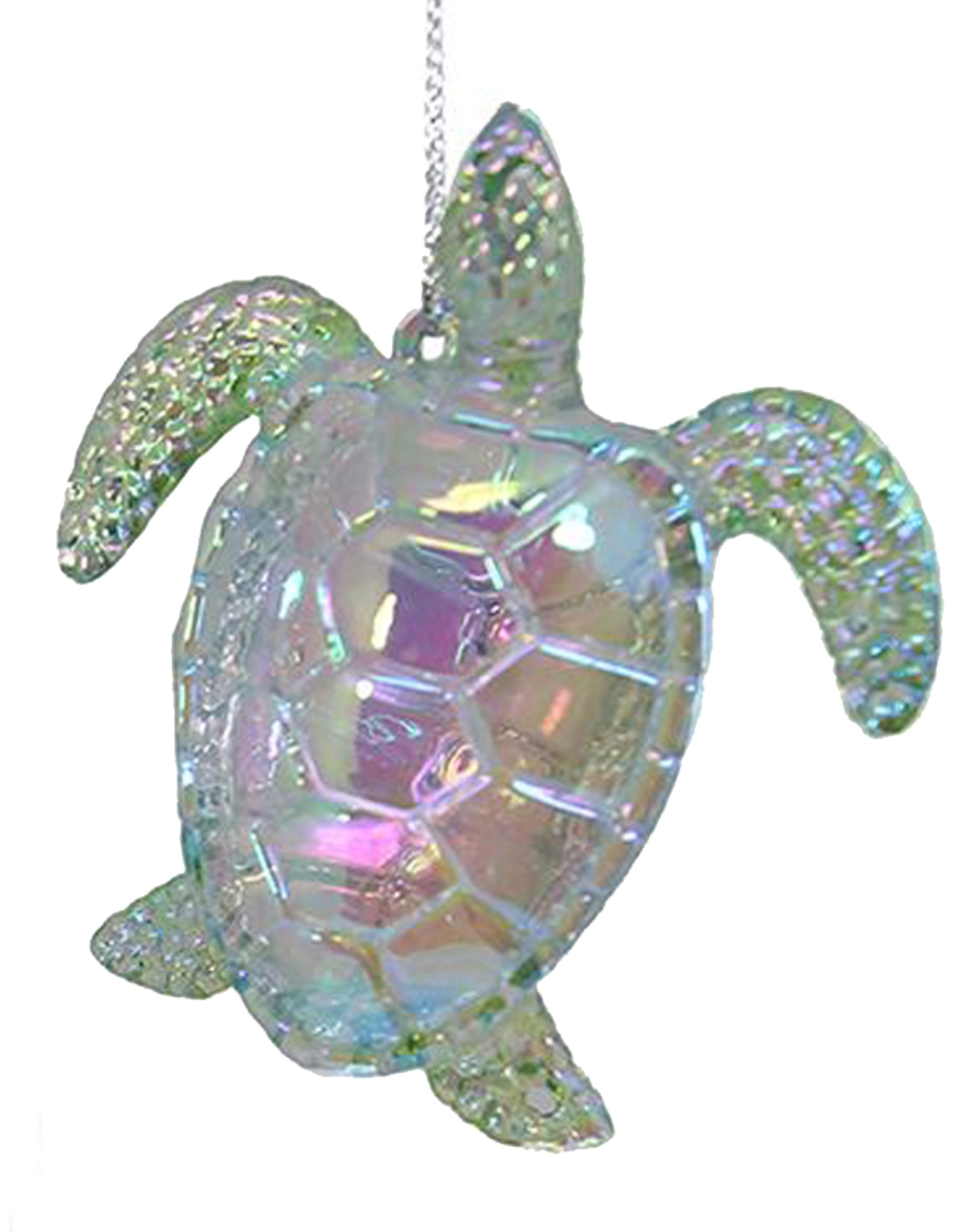 Kurt Adler Iridescent Acrylic Sea Turtle Ornament