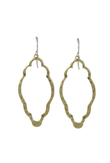Waxing Poetic® Jewelry Open Up Earrings Clover Brass