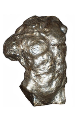 Himeros Silver Male Torso Figure Decorative Sculpture