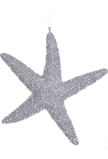 Kurt Adler Silver Starfish Christmas Ornament - A