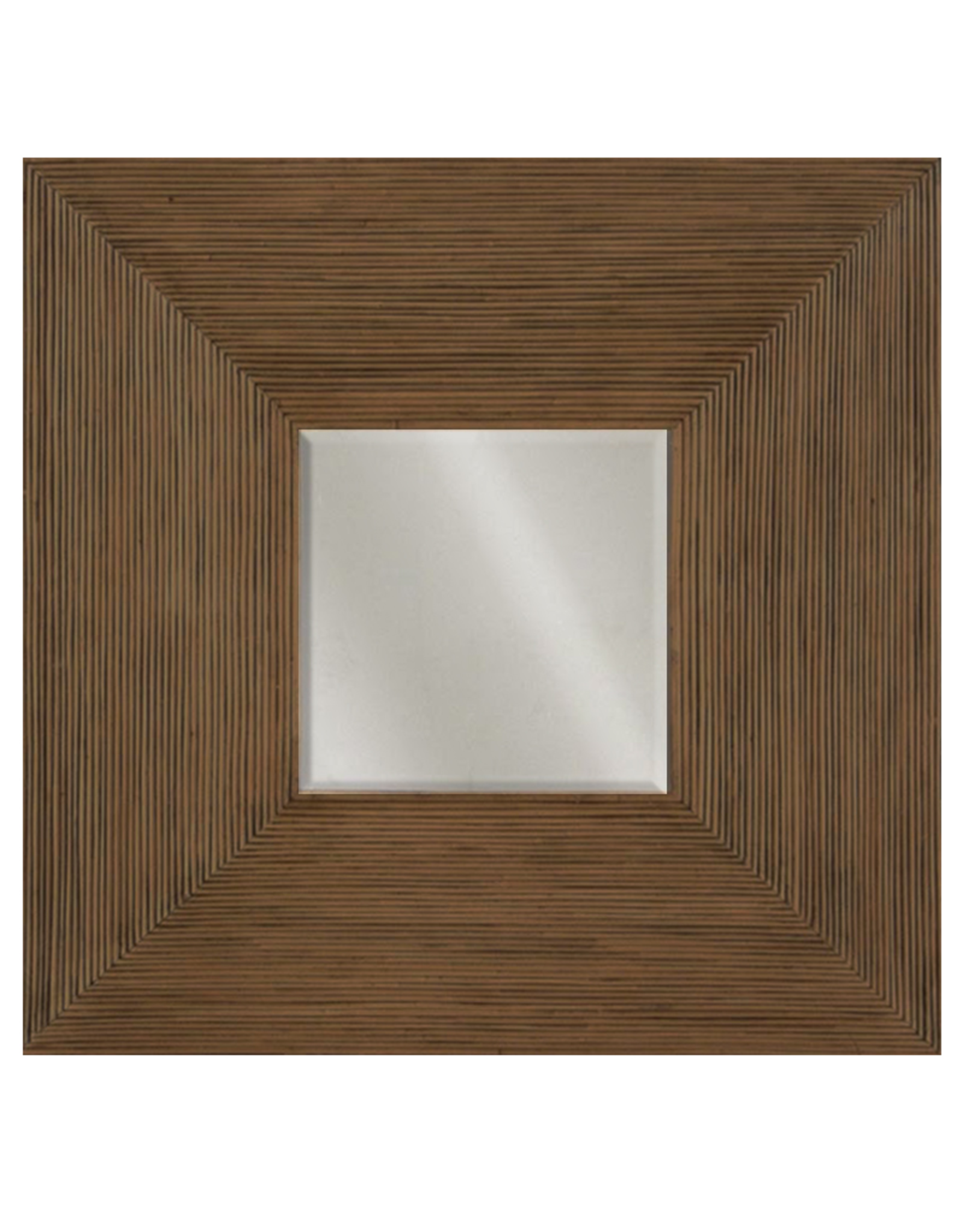 Padmas Plantation Billabong Mirror Square w Rattan Border - In Store Pick Up Only