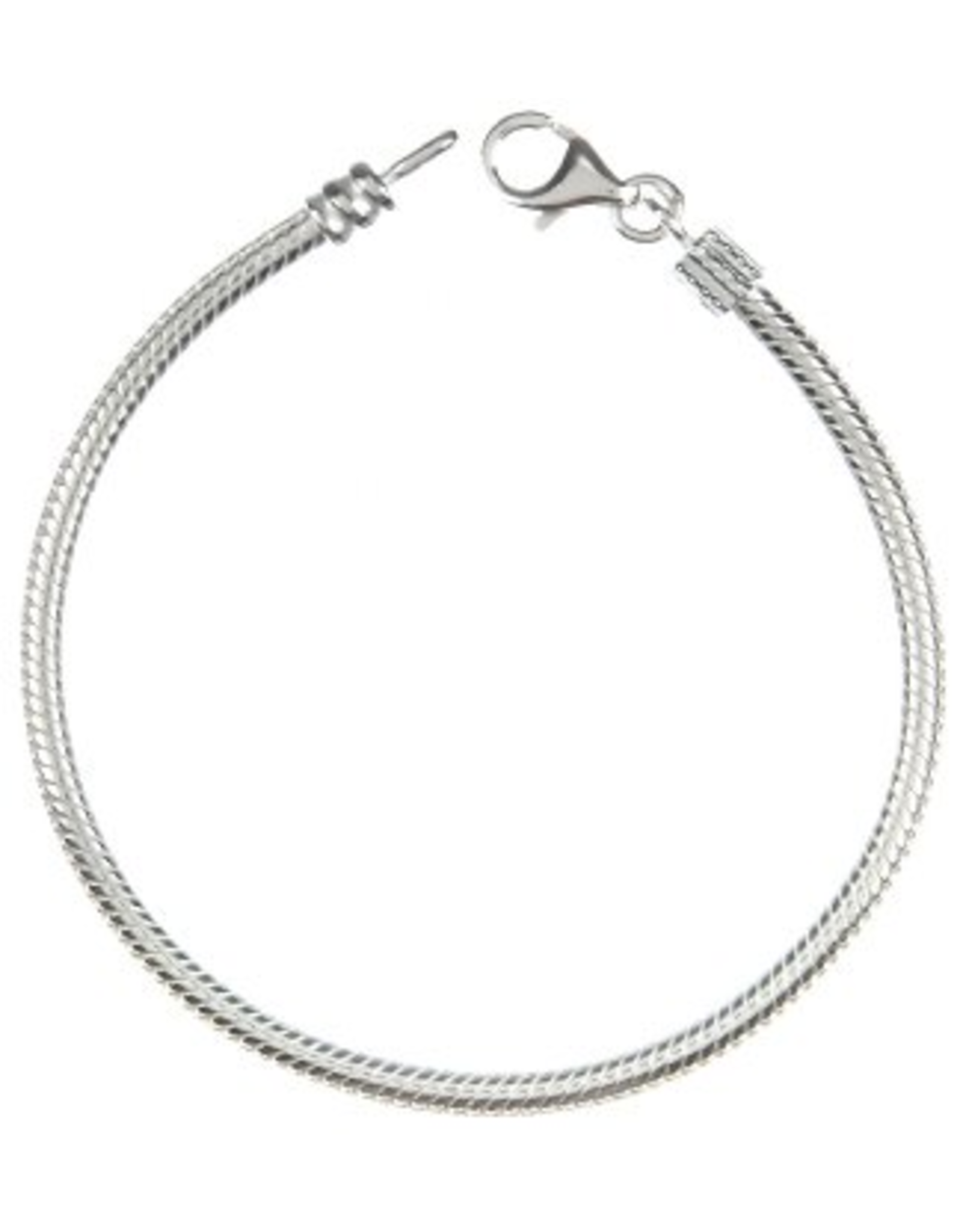 Chamilia Bracelet w Clasp 7.5 inch Sterling Silver AA-3