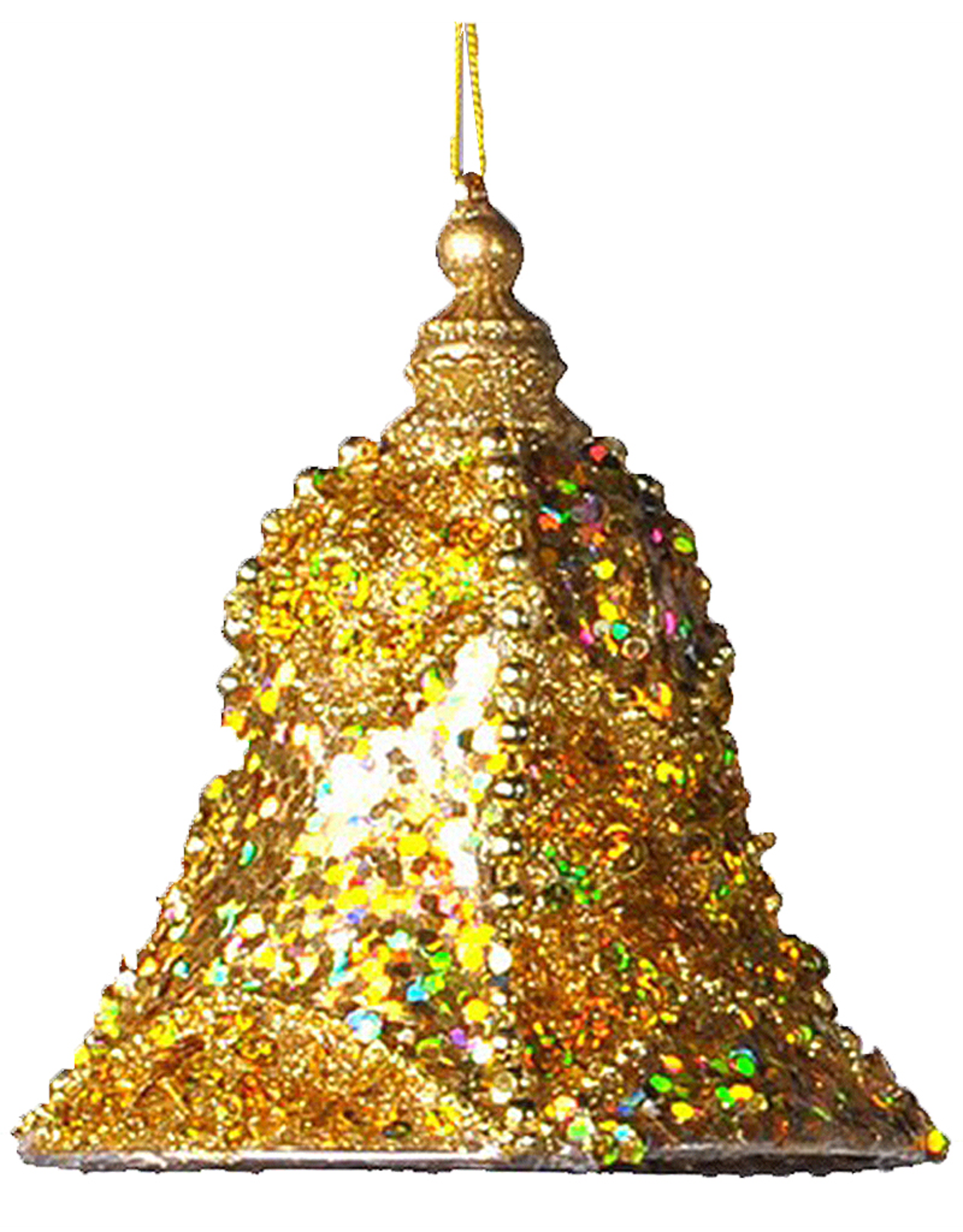 Katherine's Collection Gold Encrusted Bell Christmas Ornaments MD 5.5x4.75 Inch
