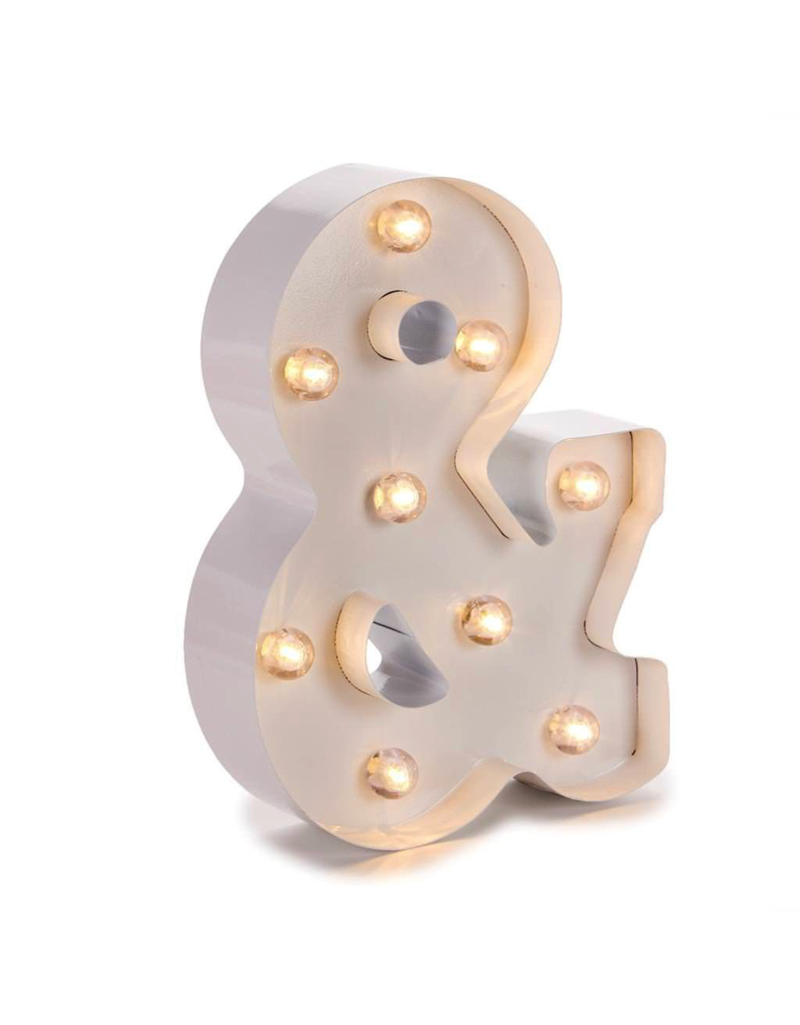 Darice LED Light Up Marquee Letter & 5915-778 White Metal