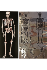 Darice Halloween Wall Art Decals Mirror Skeletons 5 Assorted Sizes and Styles