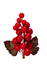 Kurt Adler Christmas Flowers Floral Red Berry Grape Cluster Pick