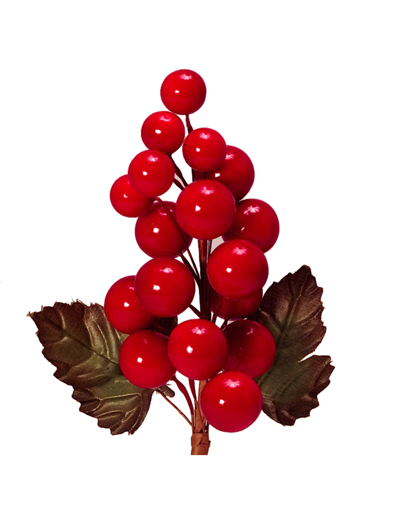 Kurt Adler Christmas Flowers Floral Red Berry Grape Cluster Pick