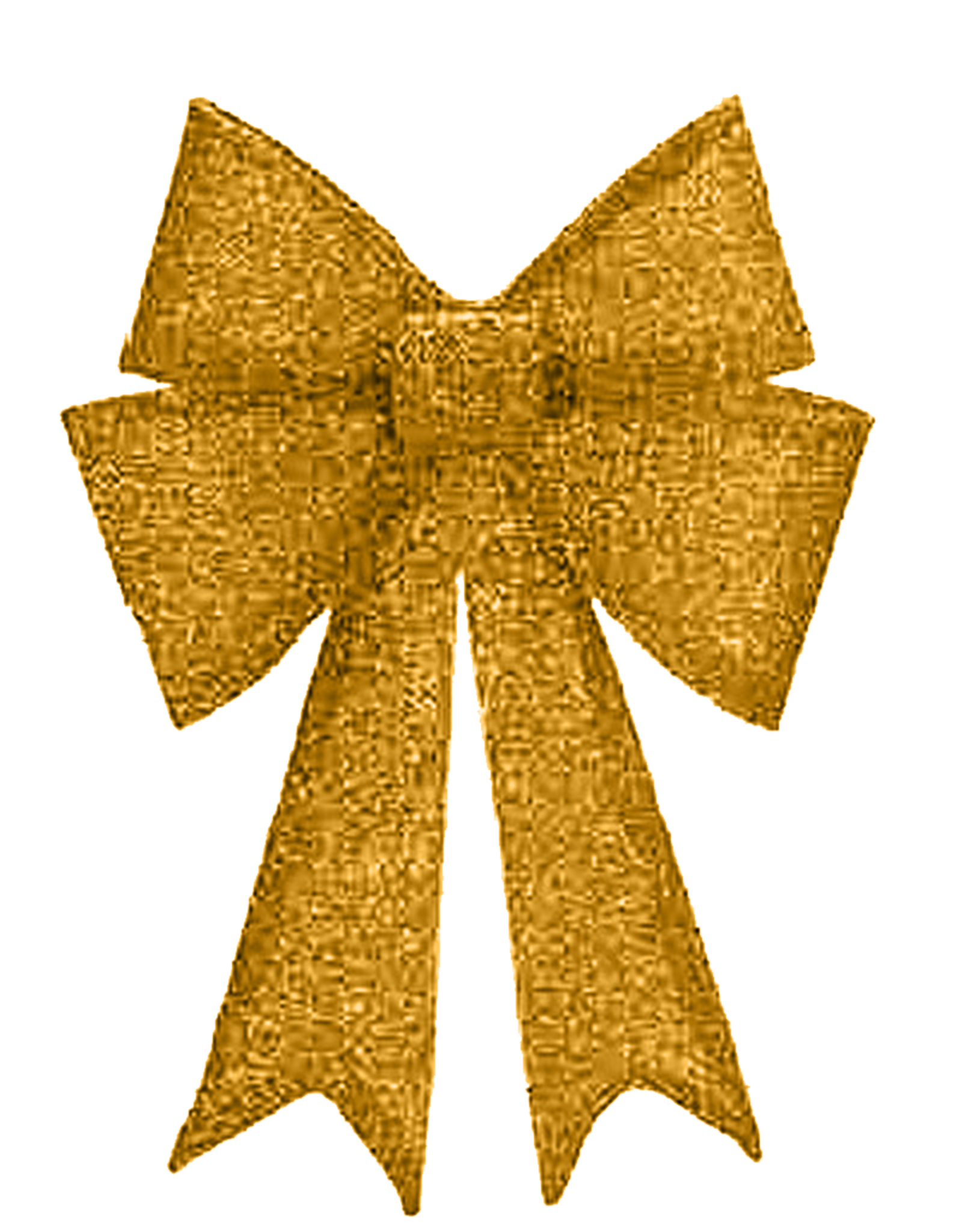 Gold Fabric Shimmering Bow LG 13x18 - Digs N Gifts