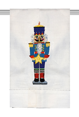 Peking Handicraft Christmas Hand Towel Nutcracker W Star Guest Towel