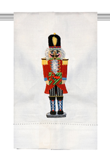 Peking Handicraft Christmas Hand-Guest Towel Nutcracker W Gift 14x22