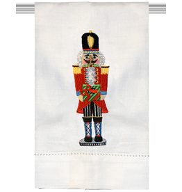 Peking Handicraft Christmas Hand-Guest Towel Nutcracker W Gift 14x22