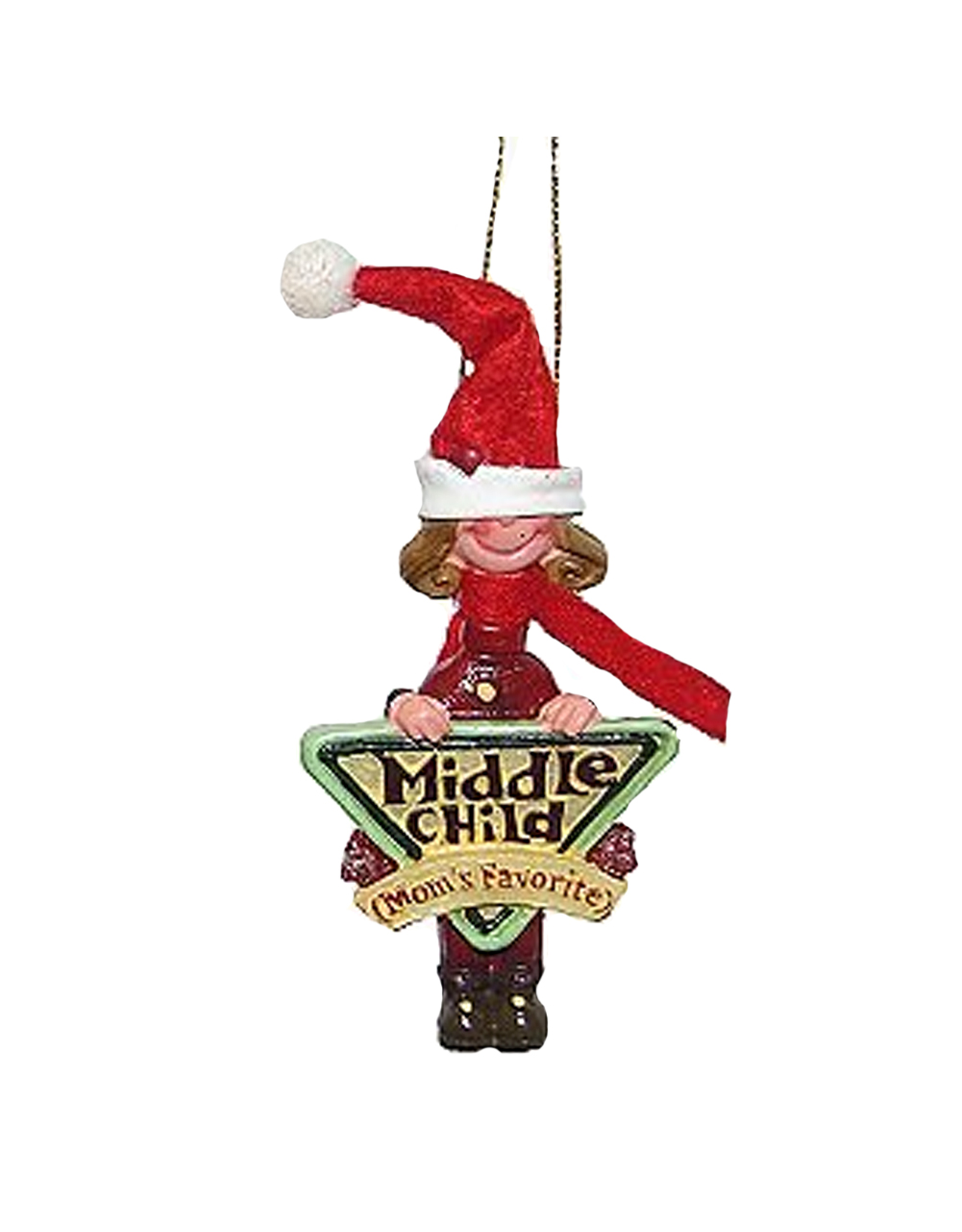 Kurt Adler Moms Favorite Christmas Ornament Middle Child Girl
