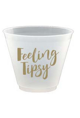 Slant Feeling Tipsy Plastic Flex Wine Cups 9oz 8pk F172483 By Slant