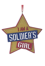 Kurt Adler Military Ornament - I Am A Soldier's Girl