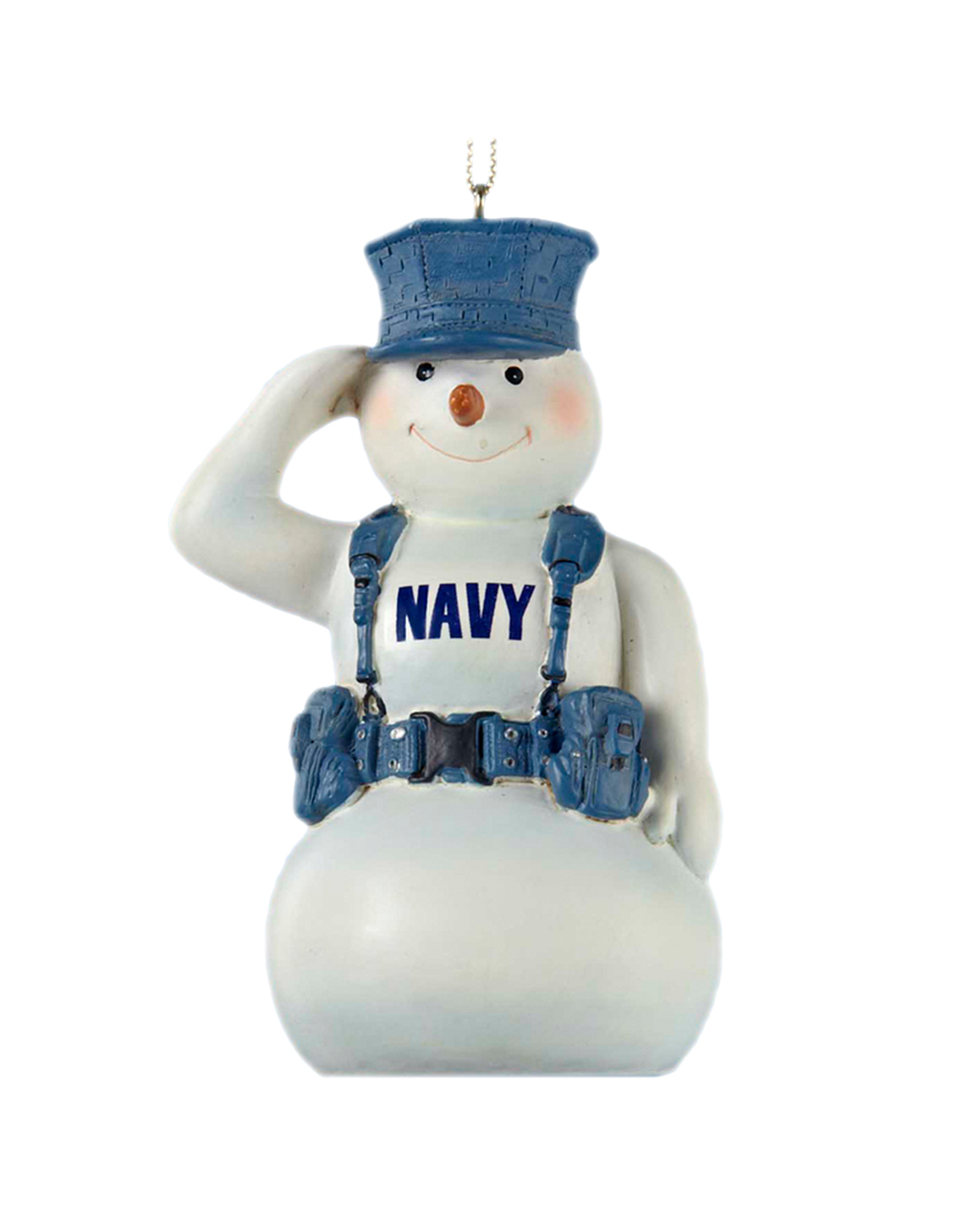 Kurt Adler United States Navy Snowman Ornament 4.5 Inch